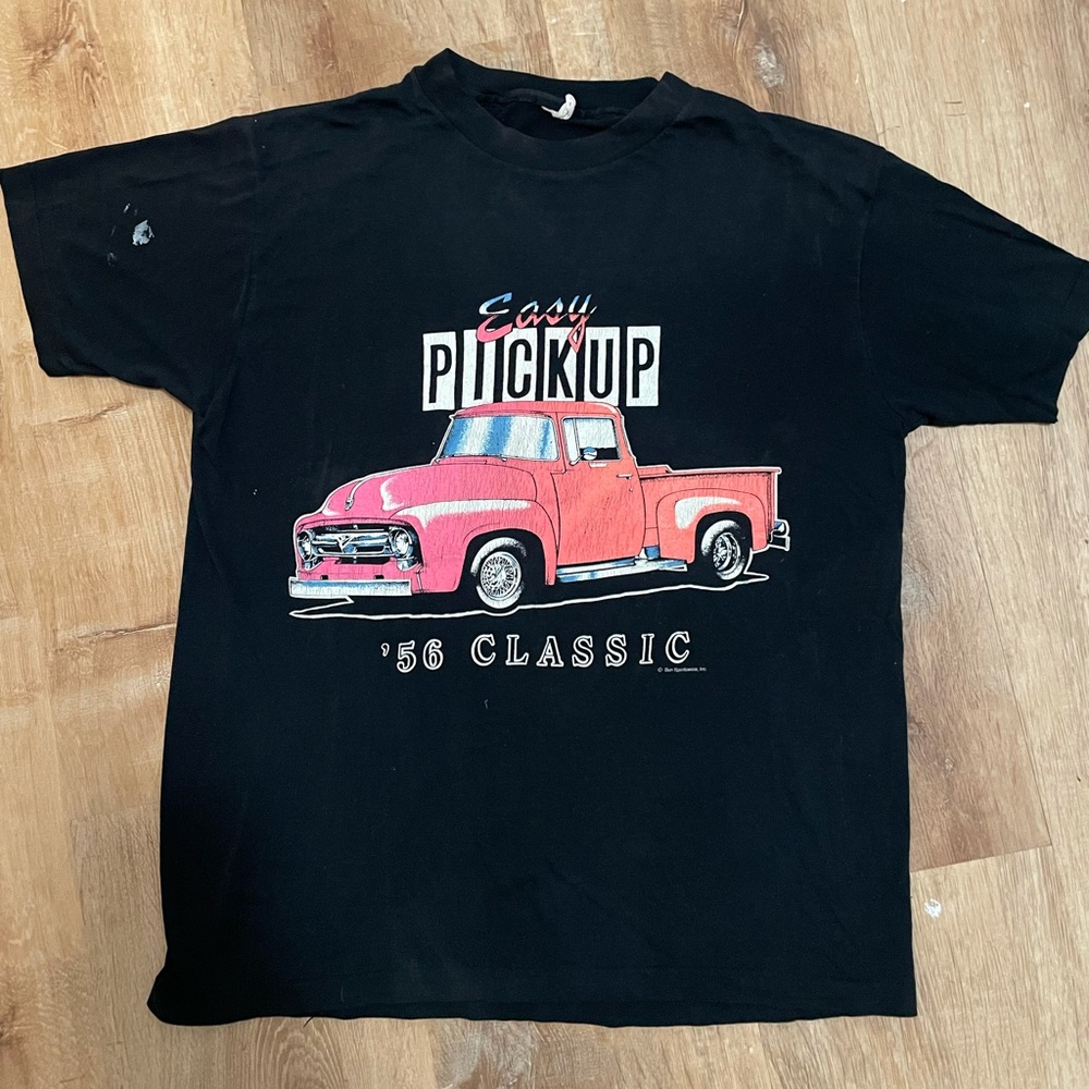 Vintage “Easy pickup” black t-shirt